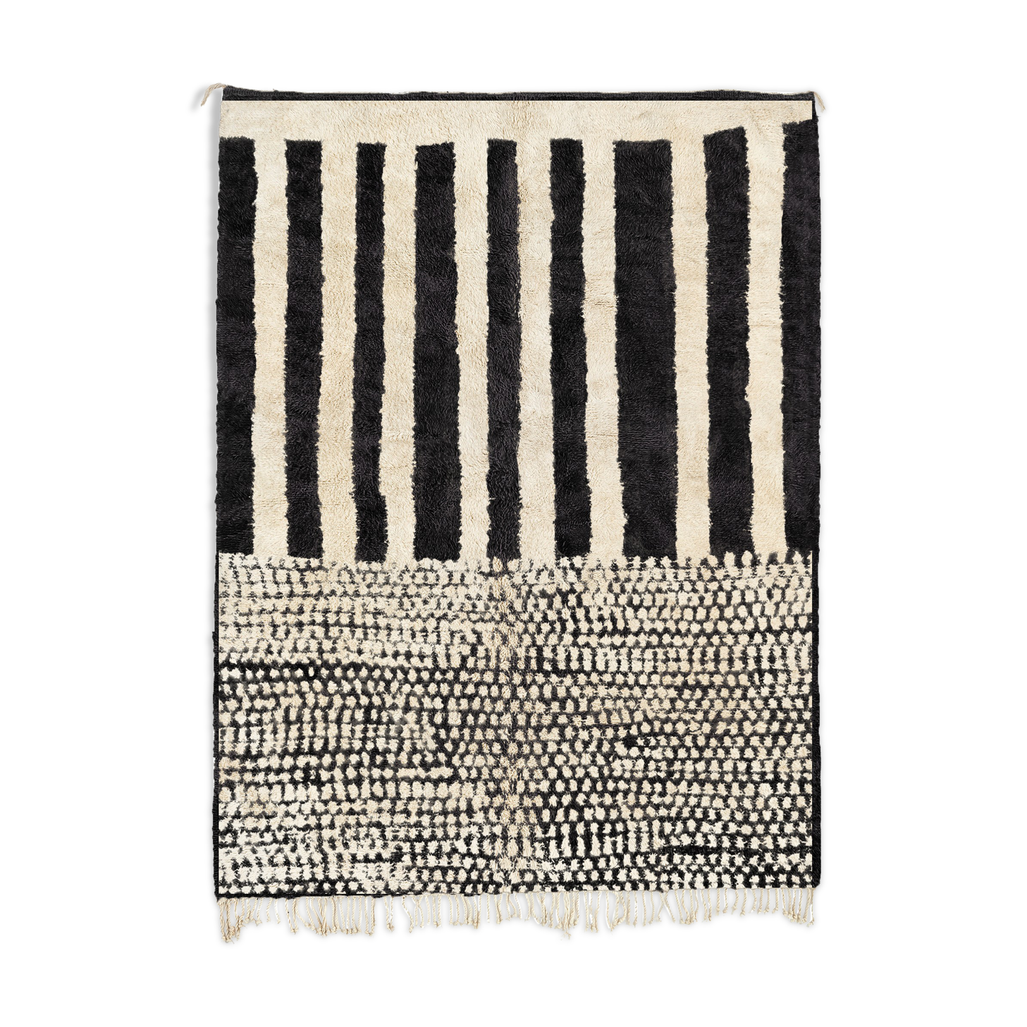 Modern Moroccan carpet white contemporary art 240x300cm