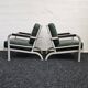 Canapé et fauteuils en aluminium de l'armée américaine, style milieu du XXe siècle, par Hans H. Hunnebeck, 1953