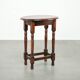 Table d'appoint ovale en chêne anglais antique du début du 20e siècle
