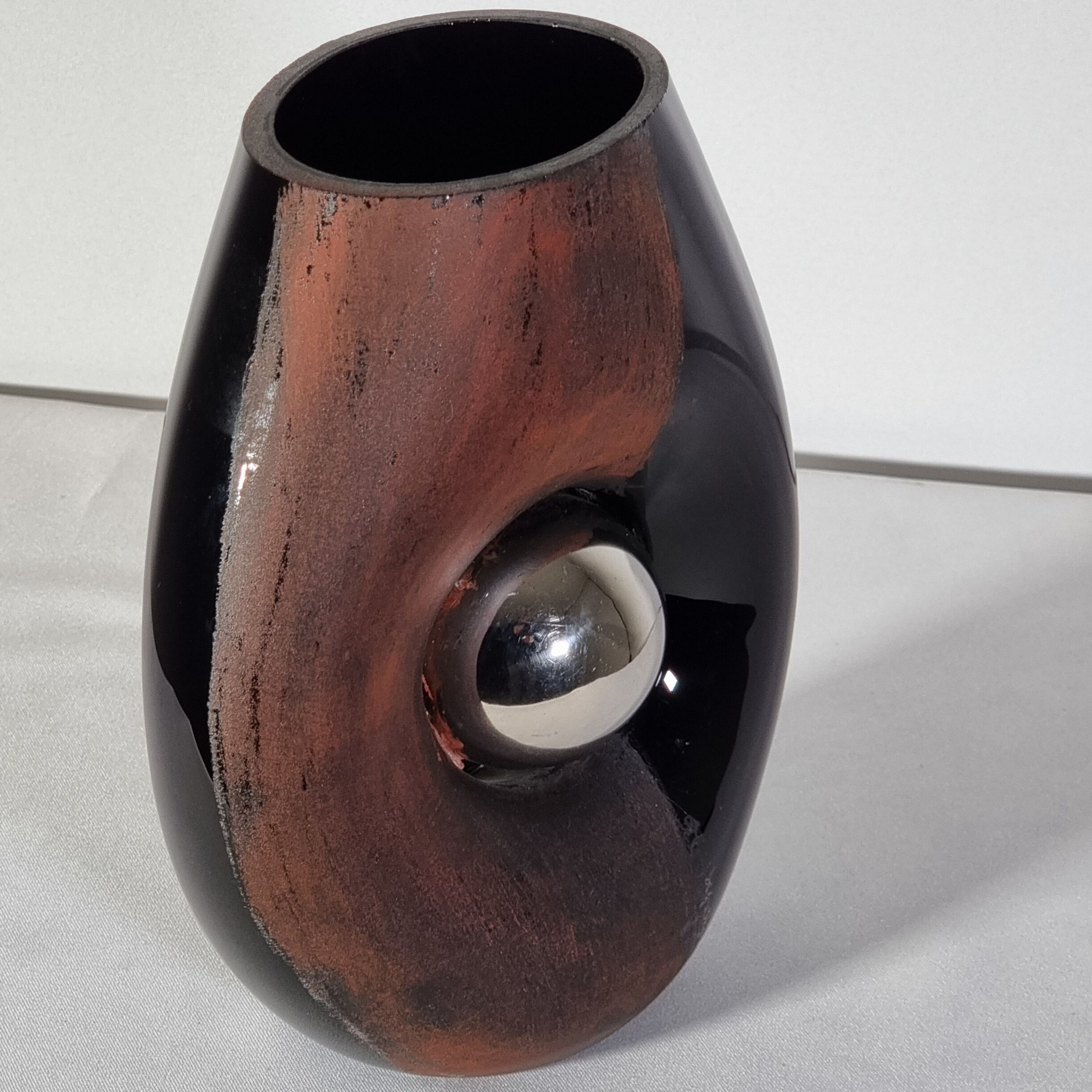Glass vase by A. Riecke, 1939