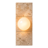 Wall light in travertine