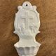 Porcelain holy water font, 19th century.