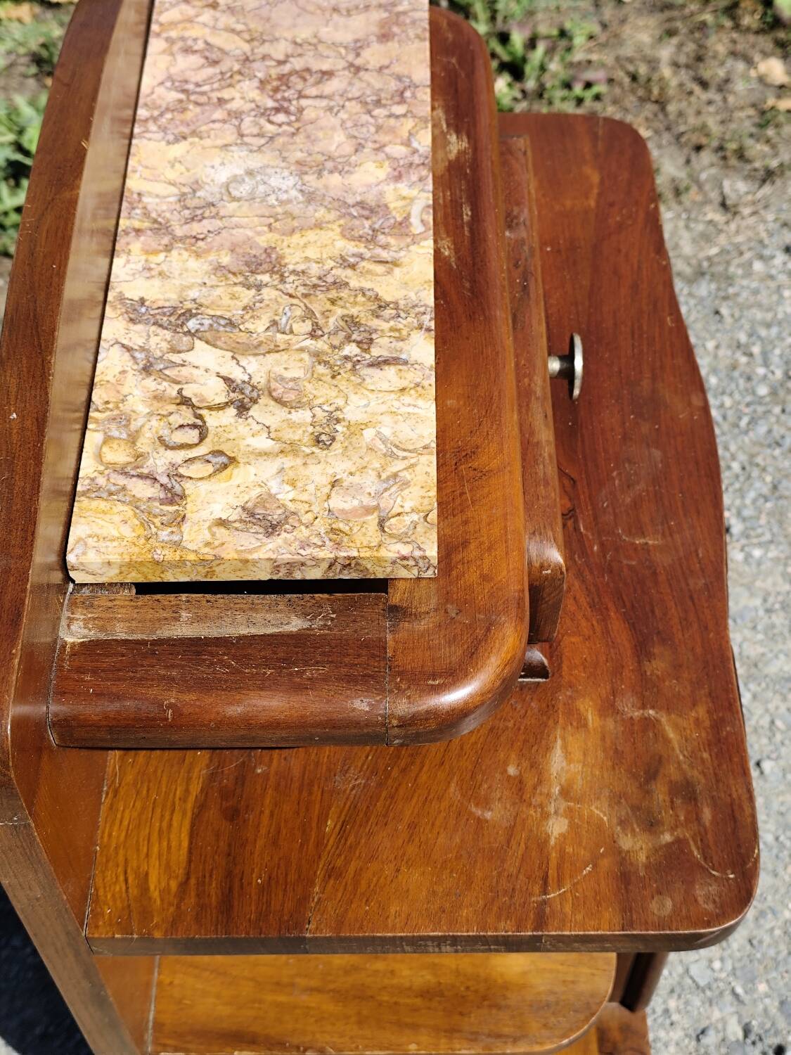 Paire de chevets bois année 50