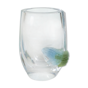 vase en cristal et pate - verre
