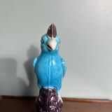 Porcelain parrot statuette