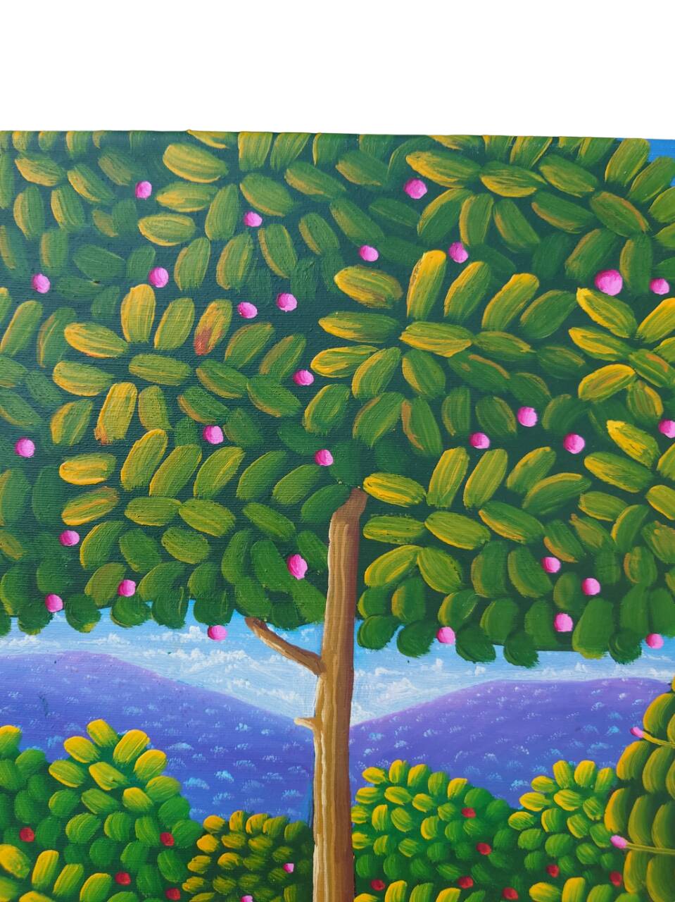 Huile sur toile la jungle signée Cayo Jean Marc  titre la jungle 1990 /2010
