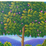 Oil on canvas the jungle signed Cayo Jean Marc title the jungle 1990/2010