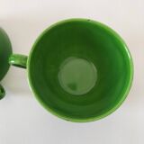 Vintage glazed ceramic cup duo