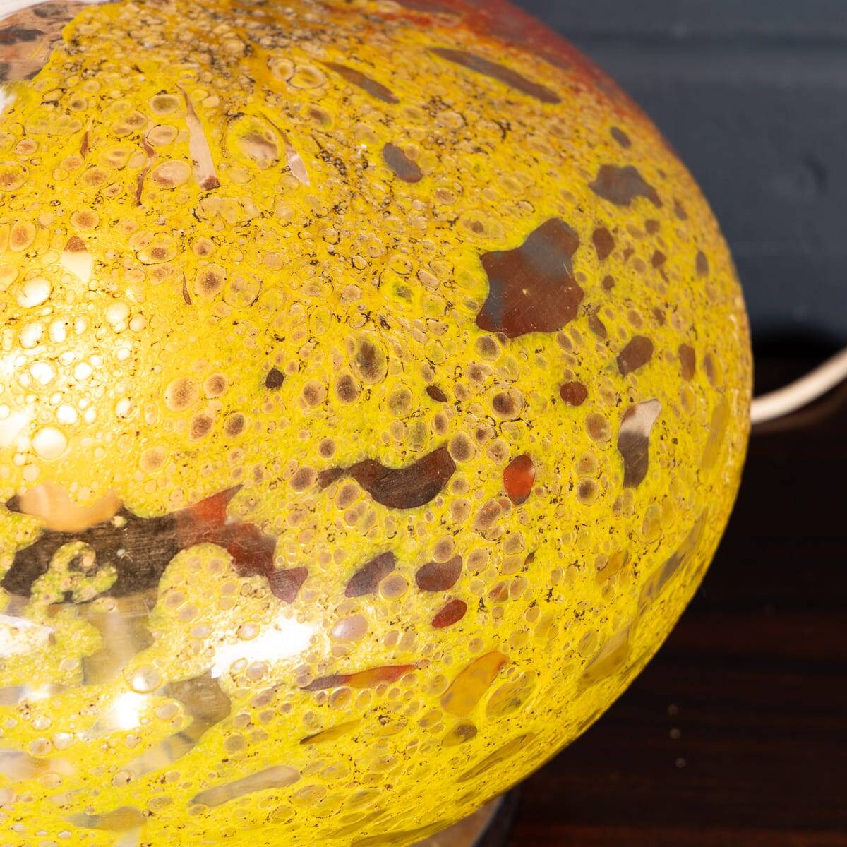 Vintage 20thc italian murano art glass table lamp c.1970