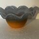 Vintage glass trinket dish signed Gambier
