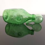 BIOT green blown glass bottle/bottle 24cm