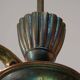 Art Deco French Brass Figural Chandelier, 1930