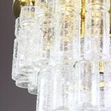 Large glass chandelier Limburg, Germany, 1960s