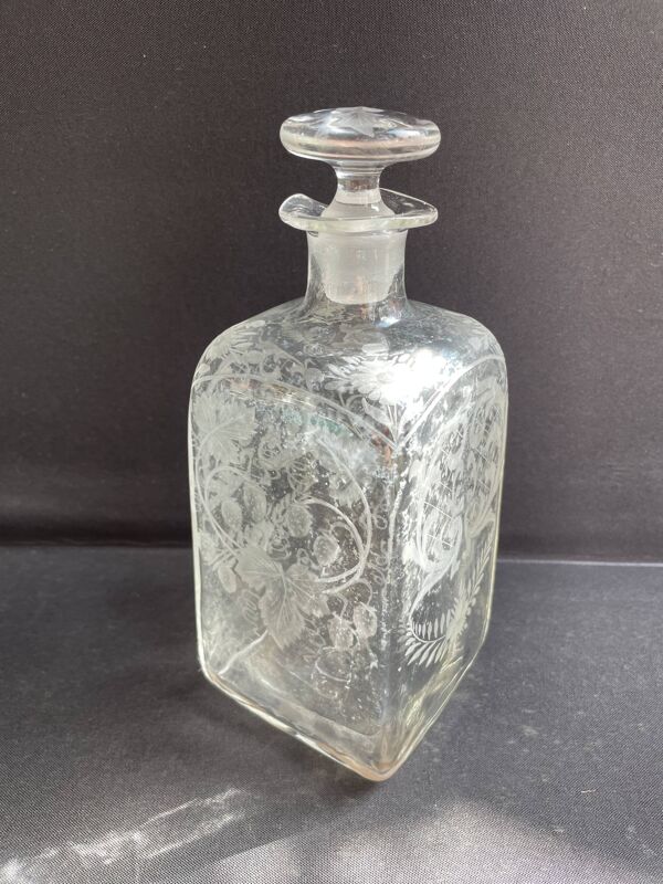 Carafe gravée XIXème