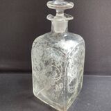 19th century engraved carafe