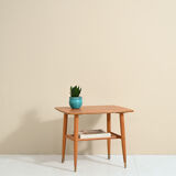 Scandinavian coffee table with wheels