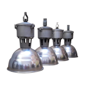 Lot de 4 suspensions industrielles XX°