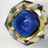 Cendrier sommerso en verre de murano