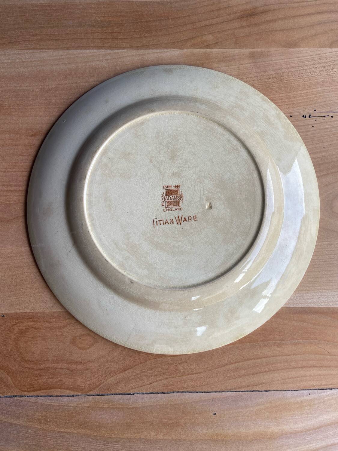 Adams Titian Ware House Plate