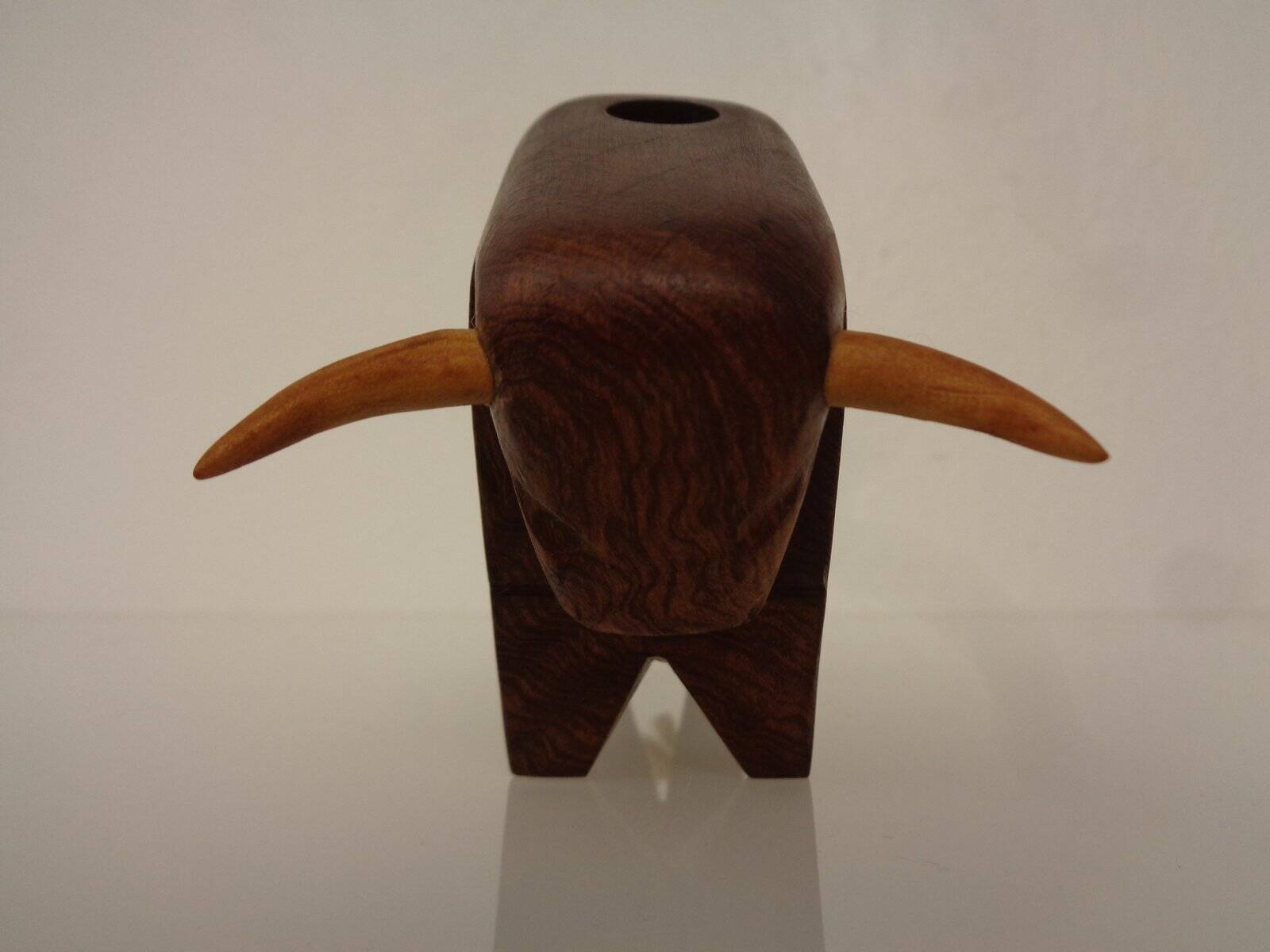 Mahogany Bull Pen Holder, Denmark, 1960s