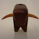 Mahogany Bull Pen Holder, Denmark, 1960s