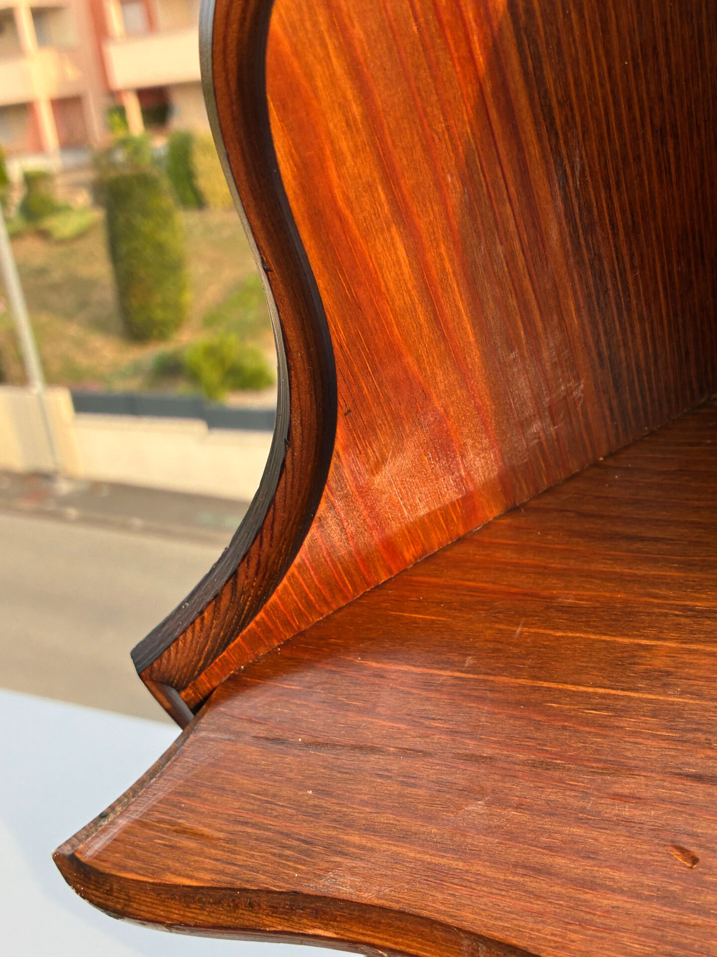 Pair of vintage corner shelves