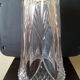 Crystal vase with bouquet holder and crystal barley ears