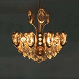 Lustre Palwa milieu du siècle en cristal