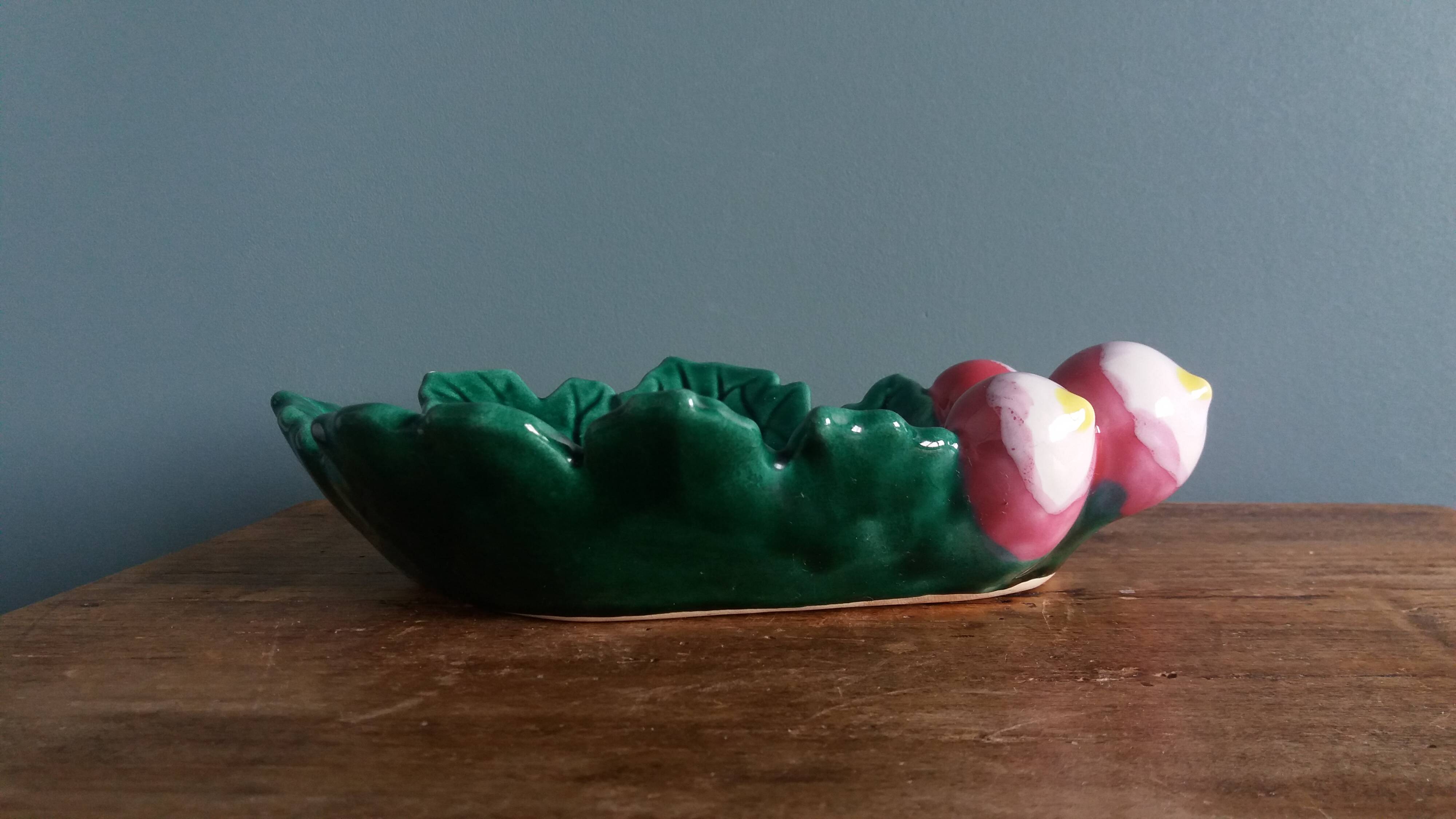 Radish dish in Vallauris slipware