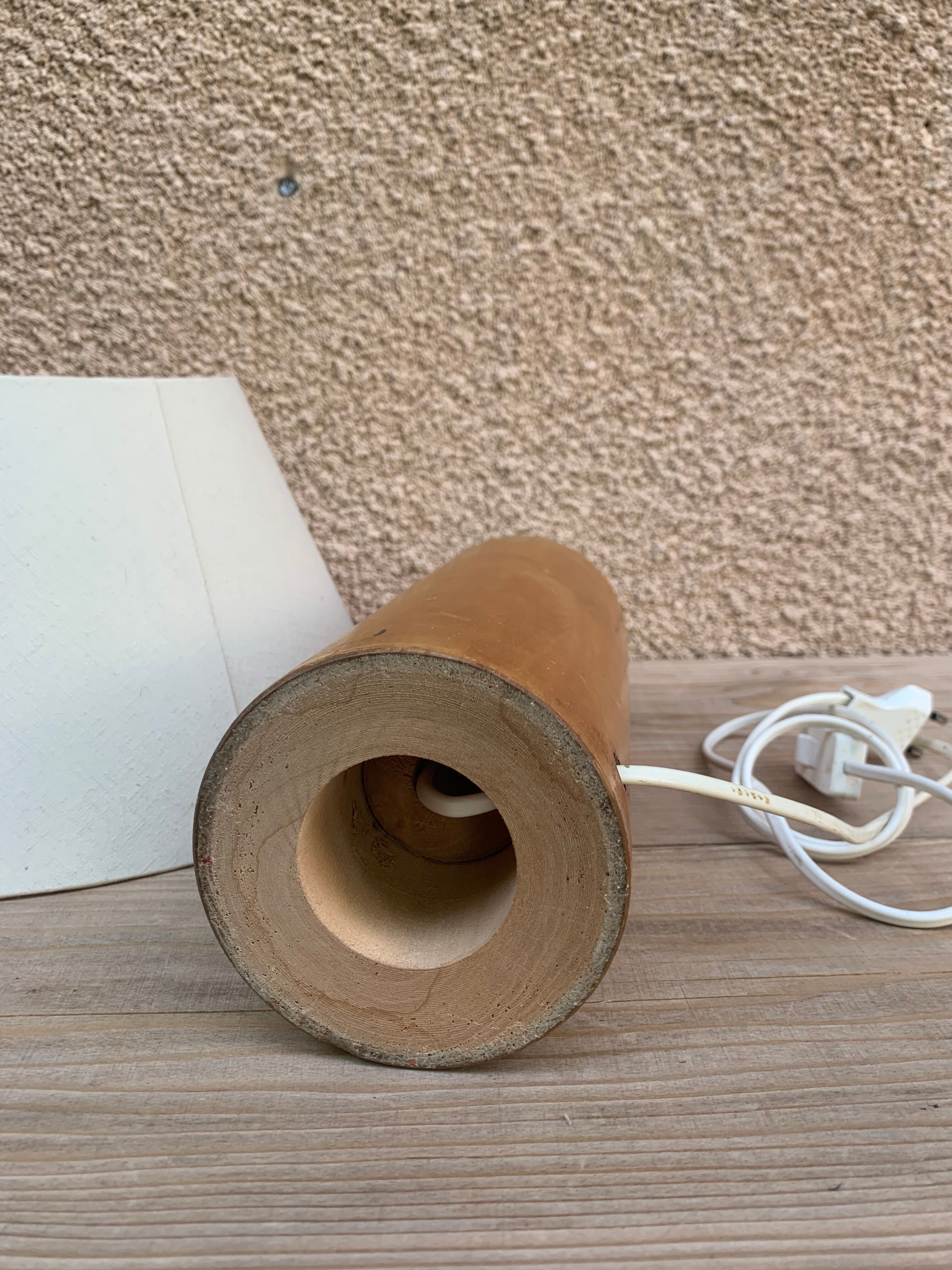 Vintage table lamp lamp IKEA design from Sweden in light solid wood with lampshade