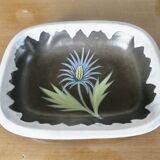 Set of 2 "Gabriel Fourmaintraux" ceramic dishes, 50s-60s