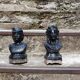 Pair of cast iron andirons