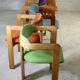 7 Chairs Pigreco by Tobia Scarpa, Gavina Edition, Italy, 50s