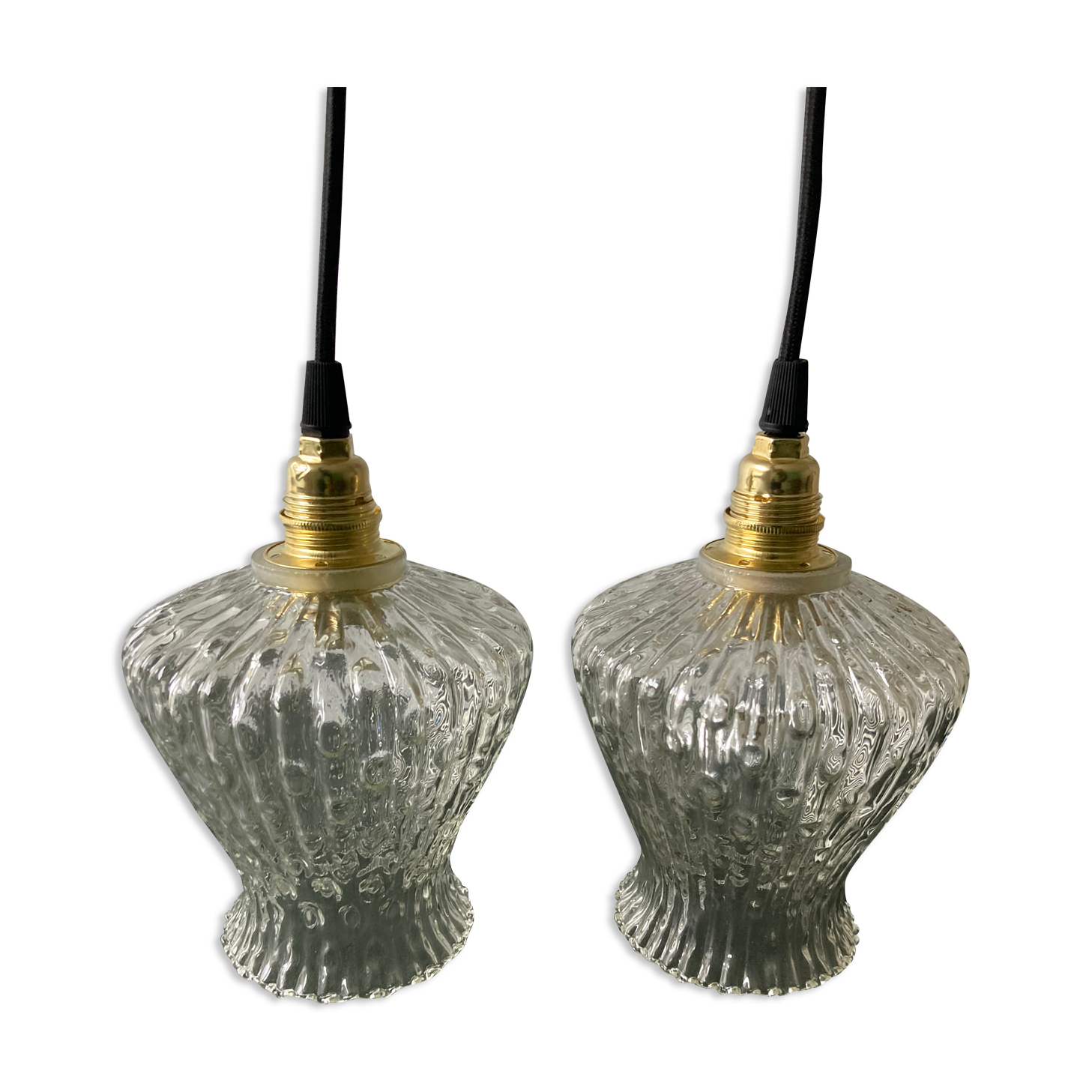 Pair of walking lamps