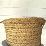 XXL woven straw basket