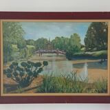 The Apremont Gardens - Oil on canvas