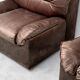 Pair of vintage lounge armchairs in brown velvet – 1970s