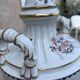Important Paris porcelain lamp base