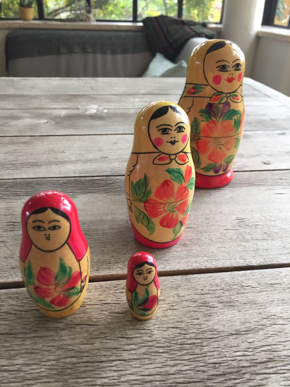 4 Russian dolls made in USSR