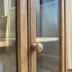 Vitrine vaisselier buffet chêne massif rénovée