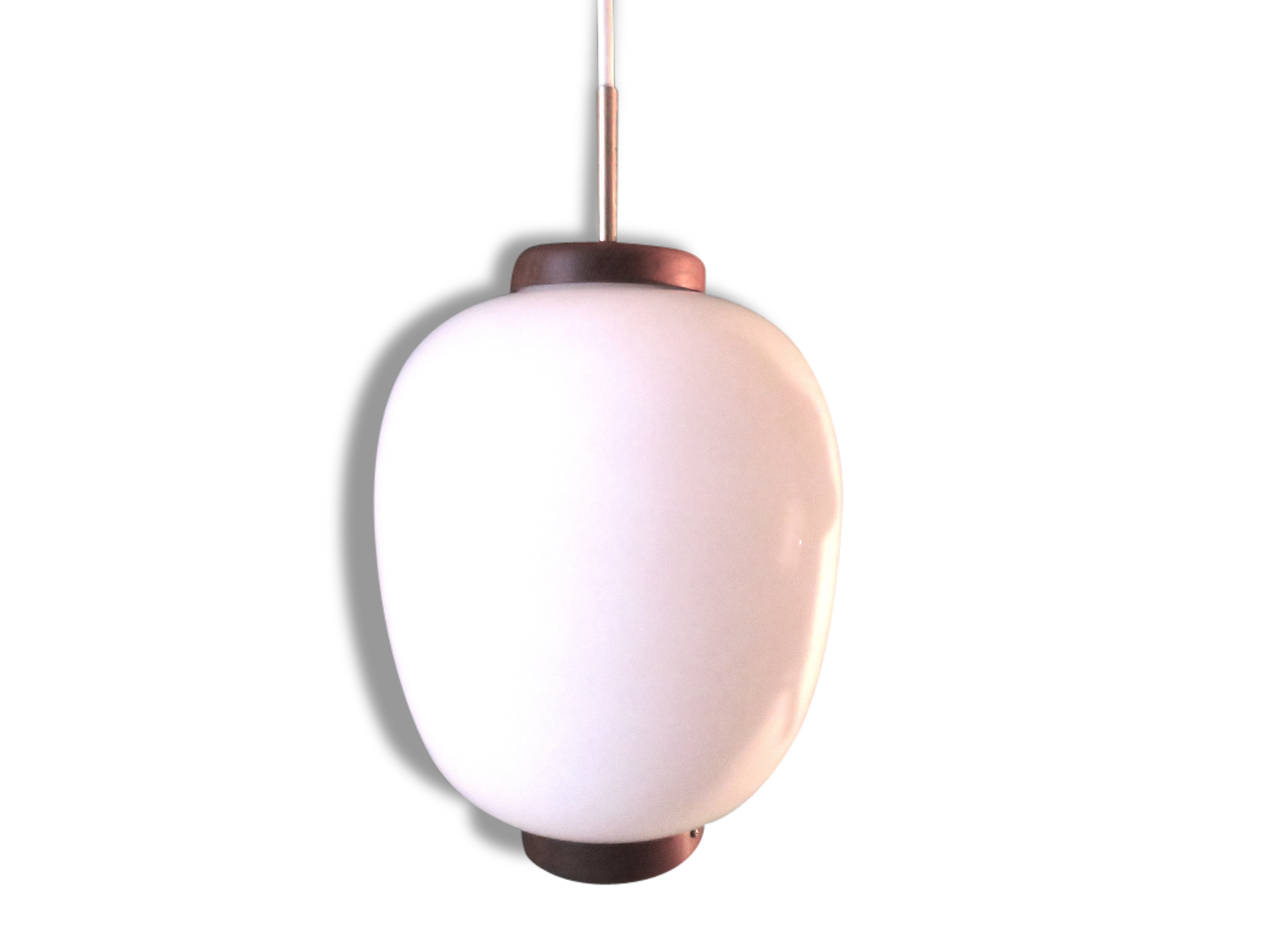 Suspension en opaline de Bent Karlby, Danemark, 1950