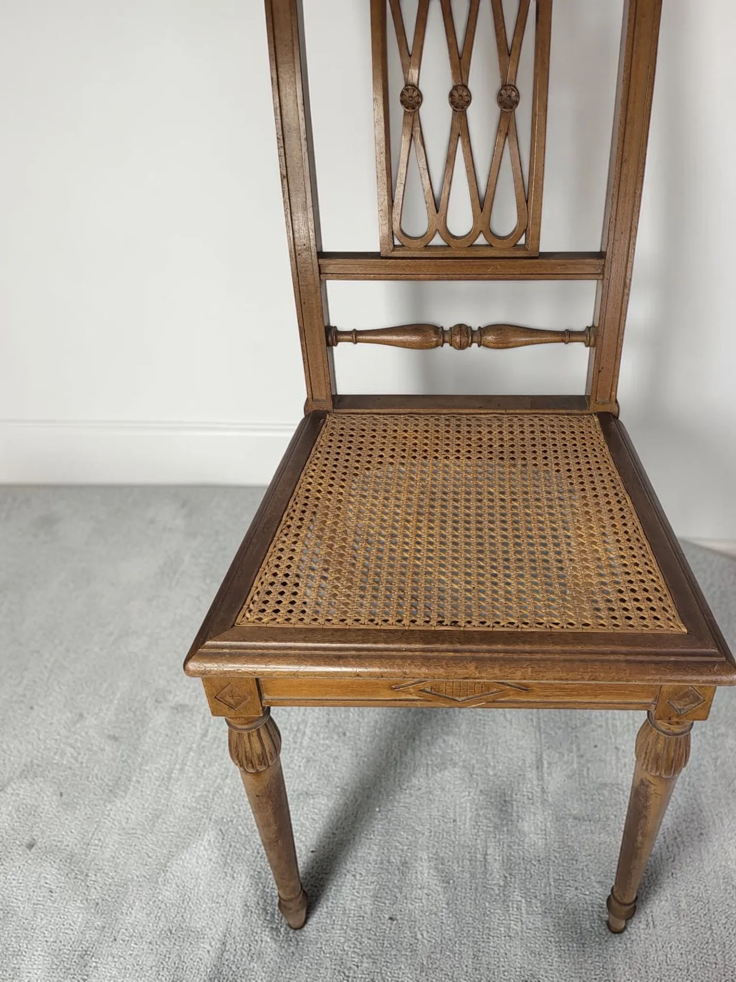 Caned chair Directoire / Louis XVI style