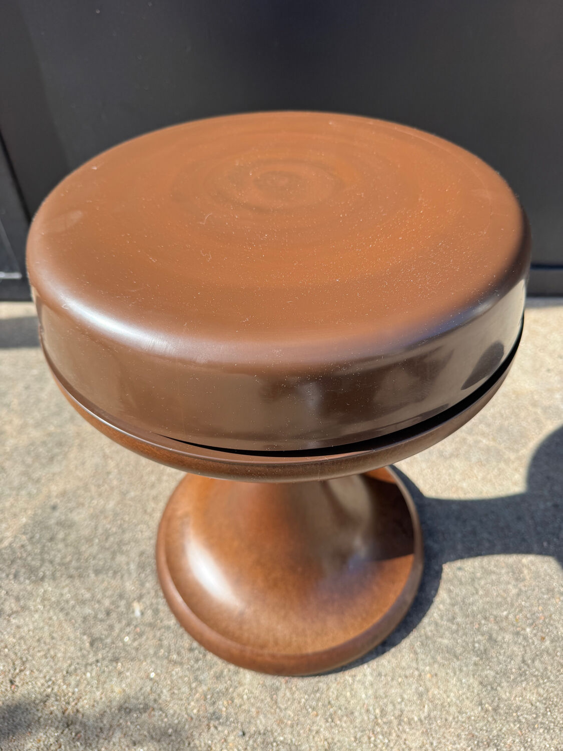Brown stool Emsa Germany 1970s