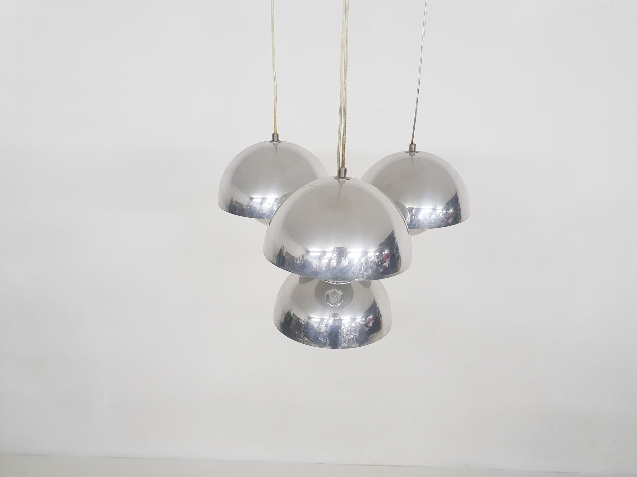 Set of four Verner Panton "Flower pot" pendant lights, Denmark