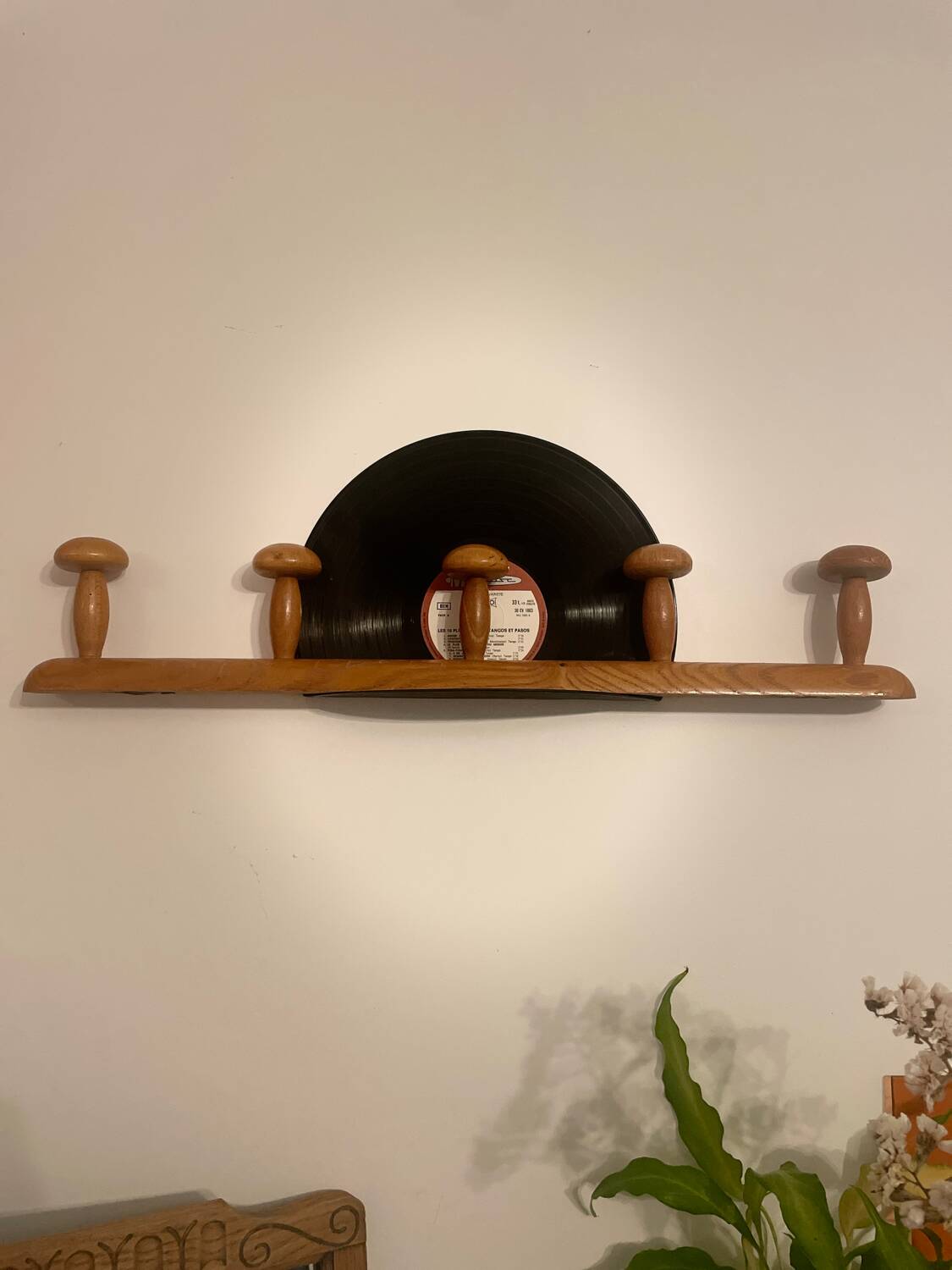 Large wooden coat rack