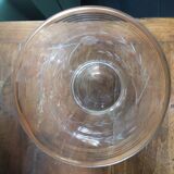 Vintage vase from the 70s in chiseled glass