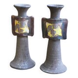 Brutalist candlesticks