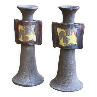 Brutalist candlesticks