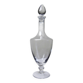 Large vintage baluster decanter in blown crystal, 1960s.