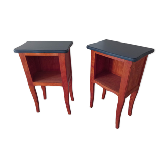 Pair of wooden bedside tables